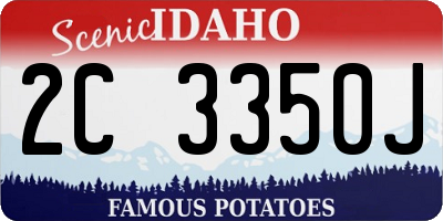 ID license plate 2C3350J