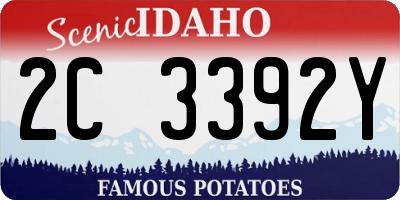 ID license plate 2C3392Y