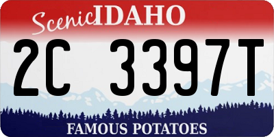 ID license plate 2C3397T