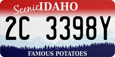 ID license plate 2C3398Y