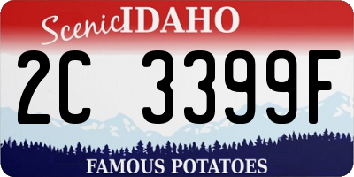 ID license plate 2C3399F