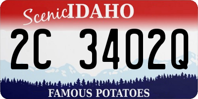 ID license plate 2C3402Q