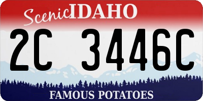 ID license plate 2C3446C