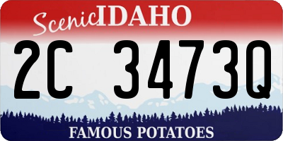 ID license plate 2C3473Q