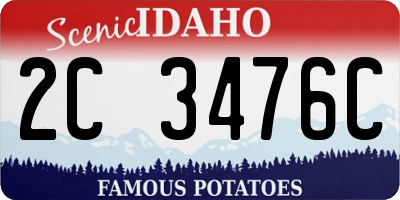 ID license plate 2C3476C
