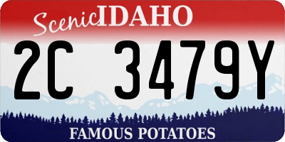 ID license plate 2C3479Y