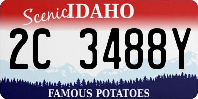 ID license plate 2C3488Y