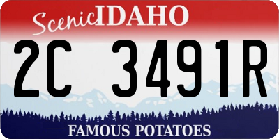 ID license plate 2C3491R