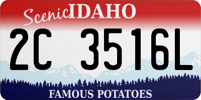 ID license plate 2C3516L