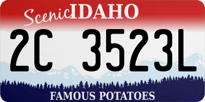 ID license plate 2C3523L