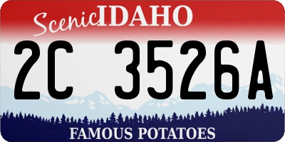 ID license plate 2C3526A
