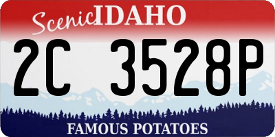 ID license plate 2C3528P