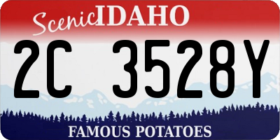 ID license plate 2C3528Y