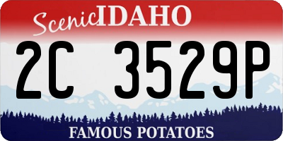 ID license plate 2C3529P