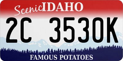ID license plate 2C3530K