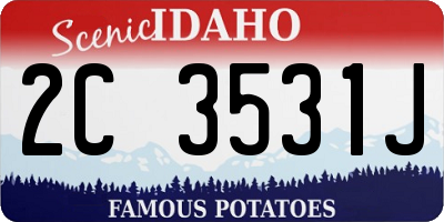 ID license plate 2C3531J