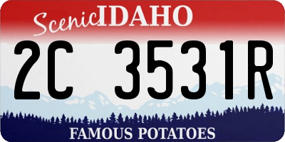 ID license plate 2C3531R