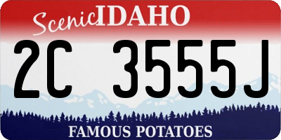 ID license plate 2C3555J