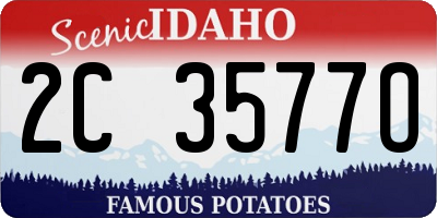 ID license plate 2C3577O