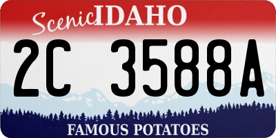 ID license plate 2C3588A
