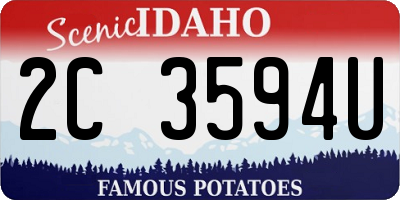 ID license plate 2C3594U