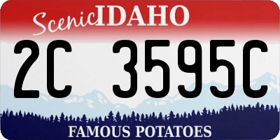 ID license plate 2C3595C