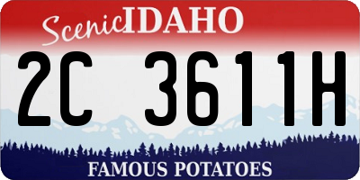 ID license plate 2C3611H