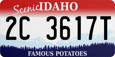 ID license plate 2C3617T