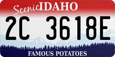 ID license plate 2C3618E
