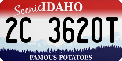 ID license plate 2C3620T