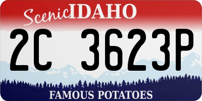 ID license plate 2C3623P