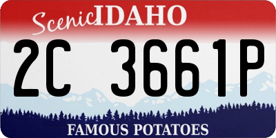ID license plate 2C3661P