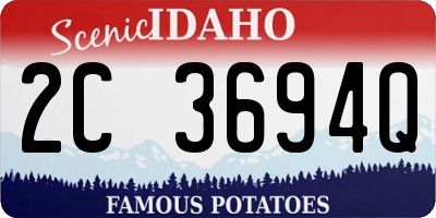 ID license plate 2C3694Q
