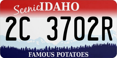 ID license plate 2C3702R