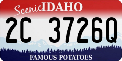 ID license plate 2C3726Q