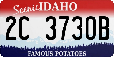ID license plate 2C3730B