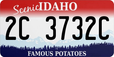 ID license plate 2C3732C