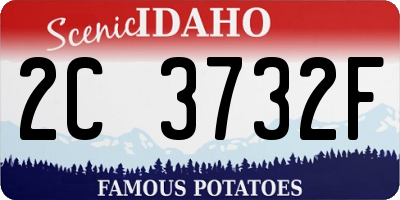 ID license plate 2C3732F