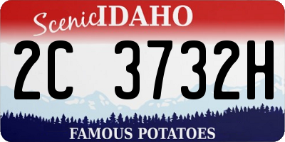 ID license plate 2C3732H