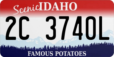 ID license plate 2C3740L