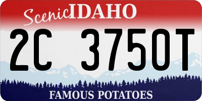 ID license plate 2C3750T