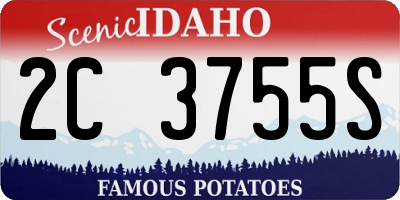 ID license plate 2C3755S