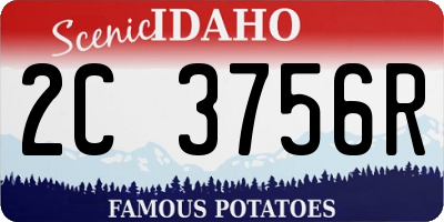 ID license plate 2C3756R