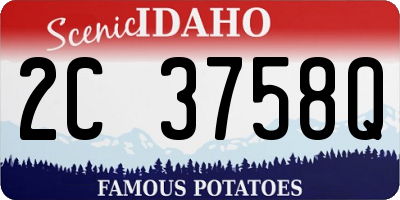 ID license plate 2C3758Q