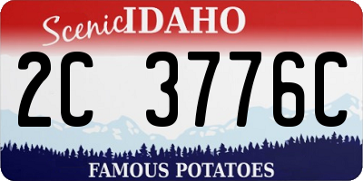 ID license plate 2C3776C