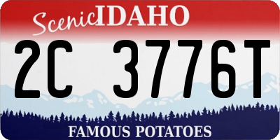 ID license plate 2C3776T