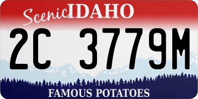 ID license plate 2C3779M