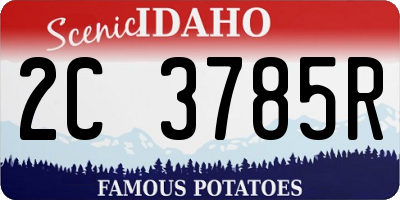ID license plate 2C3785R