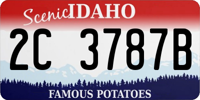 ID license plate 2C3787B
