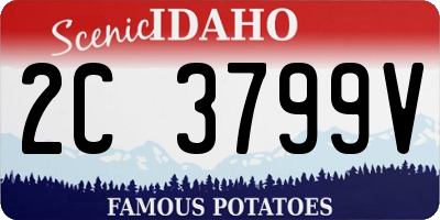 ID license plate 2C3799V